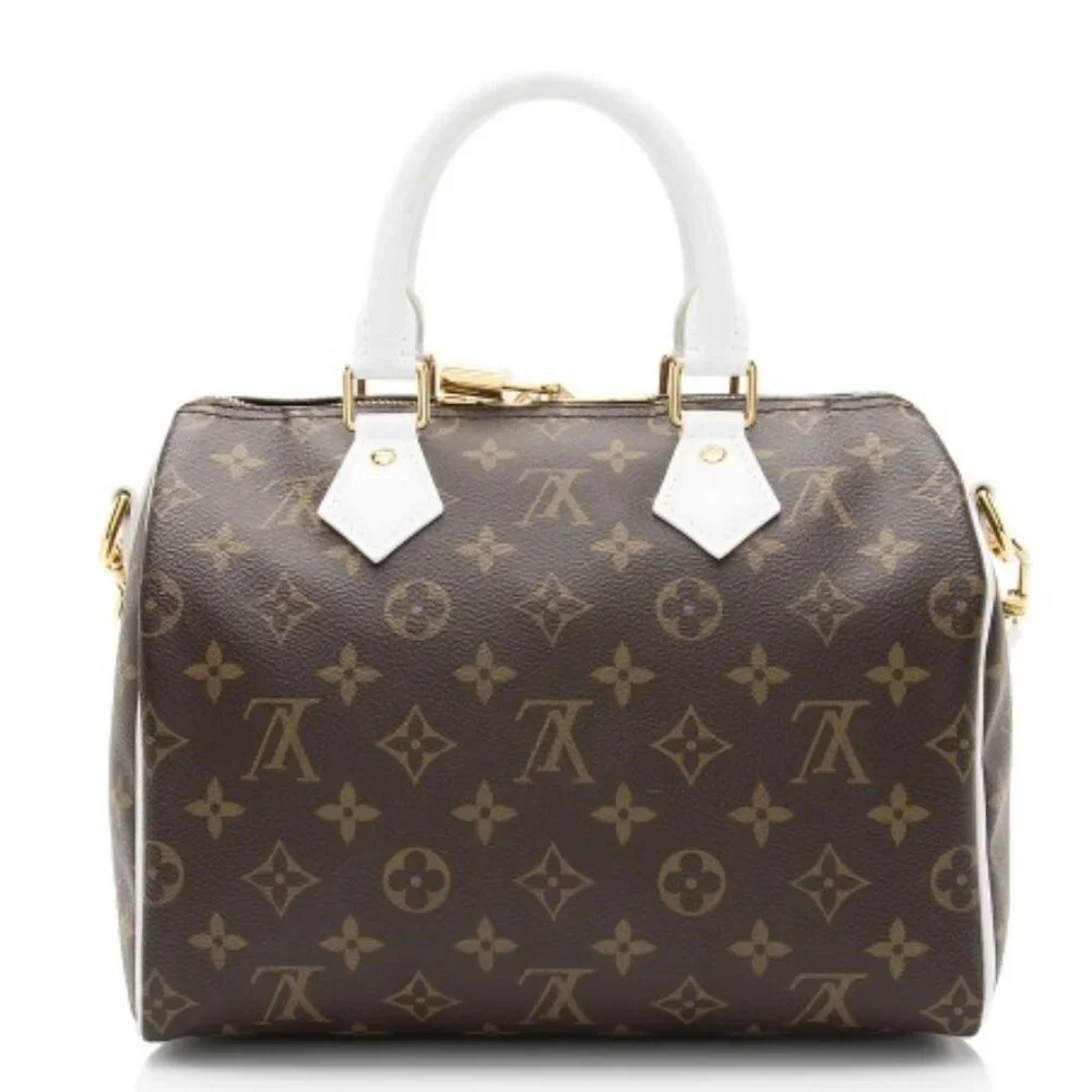 Louis Vuitton Brown and White Satchel - Picture 7 of 15